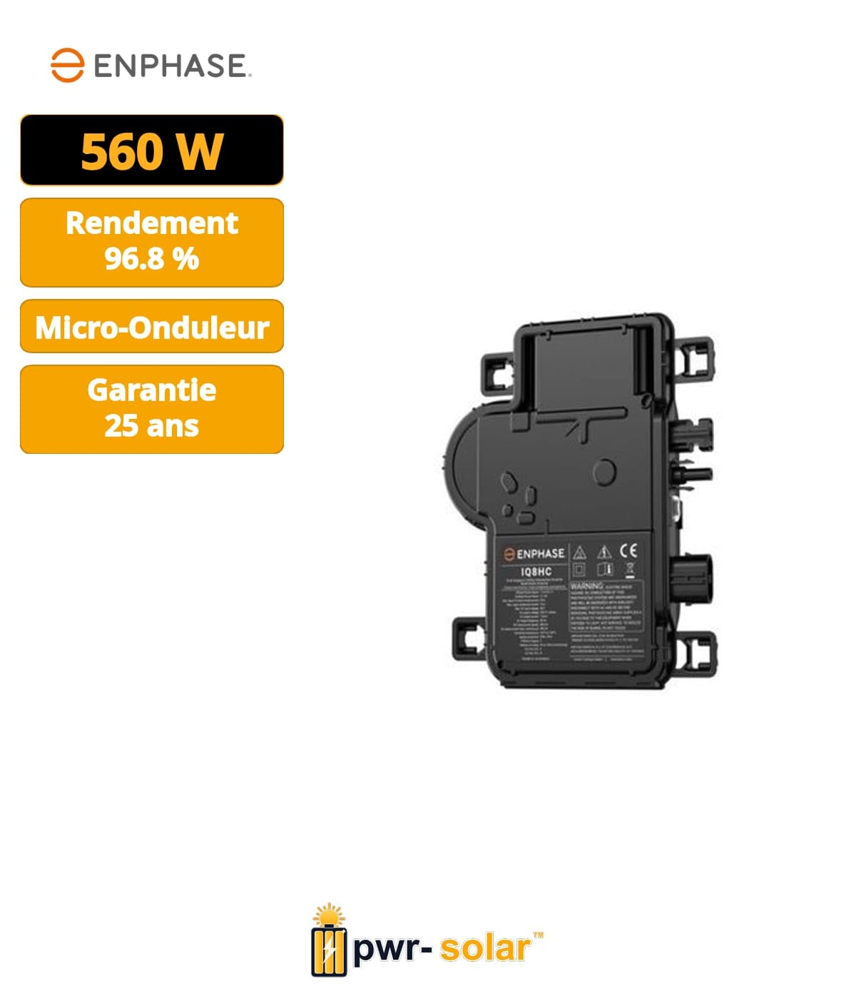 ENPHASE Micro-onduleur IQ8HC - 384VA