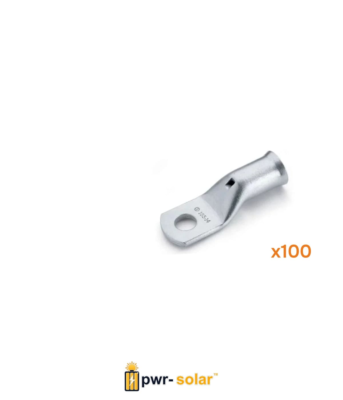 COSSE TUBULAIRE - CUIVRE NFC 20-130 - SECTION - 16mm² - diam. 8mm (100 pcs)