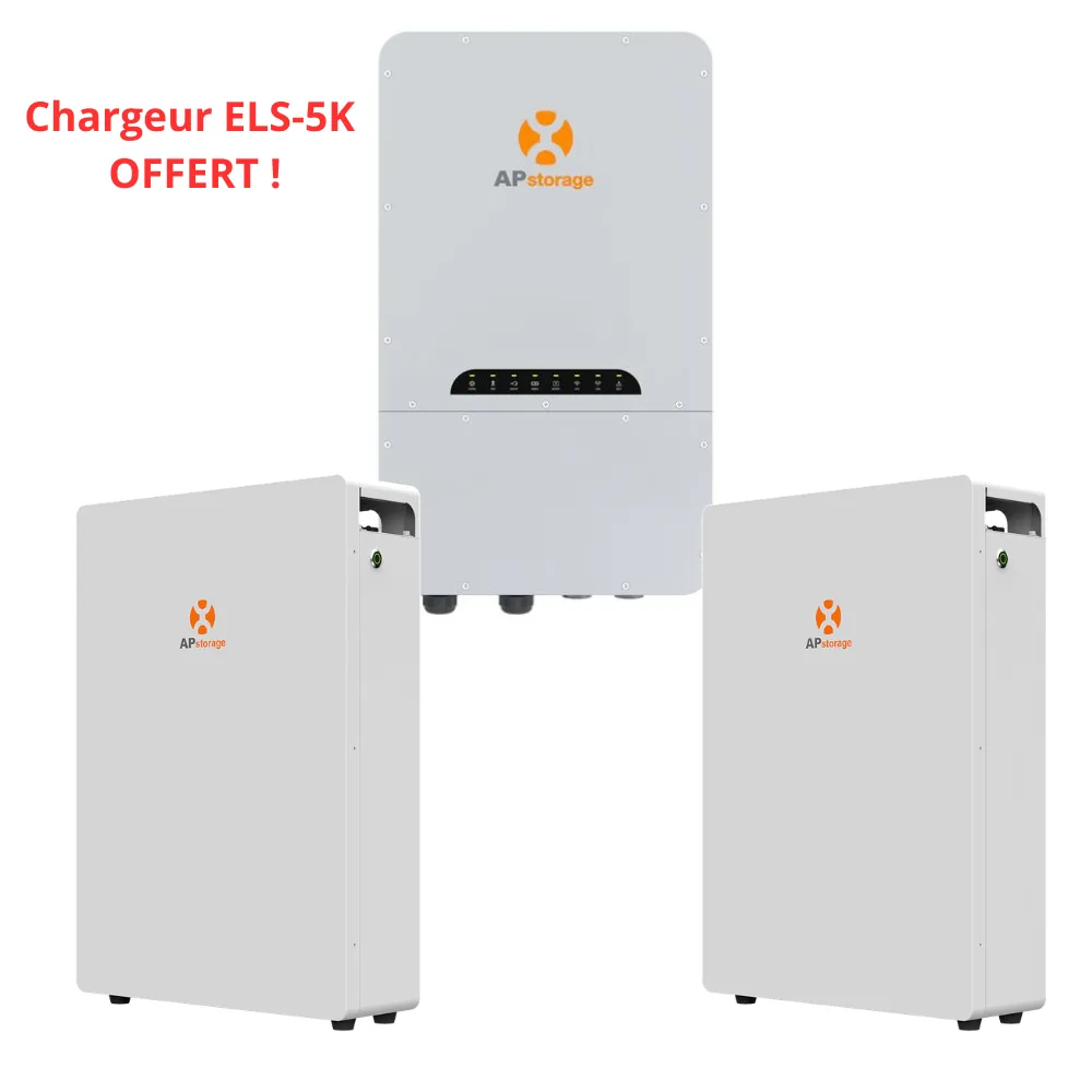 APSYSTEMS - PACK ELS-5K + 2 x Batterie LiFePO4 5.12kWh - 51,2V - 10.24kWh de stockage - Chargeur ELS-5K OFFERT