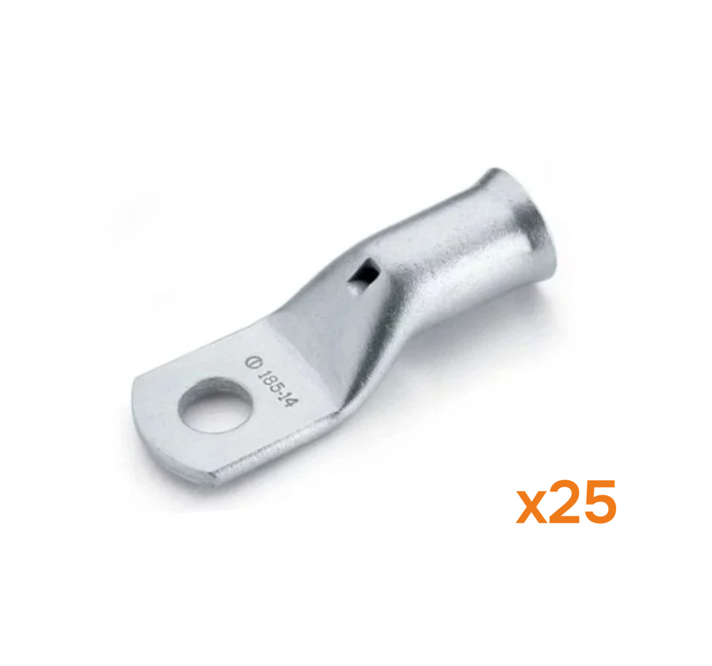 COSSE TUBULAIRE - CUIVRE NFC 20-130 - SECTION - 50mm² - diam. 12mm (25 pcs)
