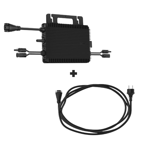 HOYMILES - Micro-onduleur Hiflow 1000 PRO avec son câble PLUG AND PLAY de 5M monophasé (1000VA) - Garantie 12 ans - Wifi et bluetooth - 2 x micro maximum par chaines