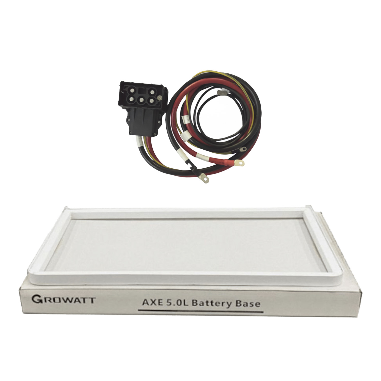 Accessoires – GROWATT – kit: base pour batteries + câblage – AXE-5.0L
