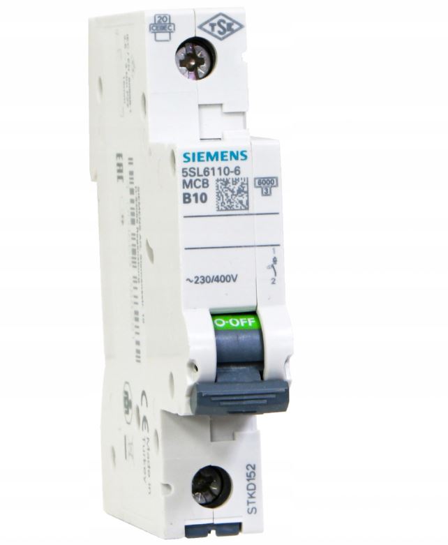 Disjoncteur – SIEMENS – de surintensité – B10 – 1 phase