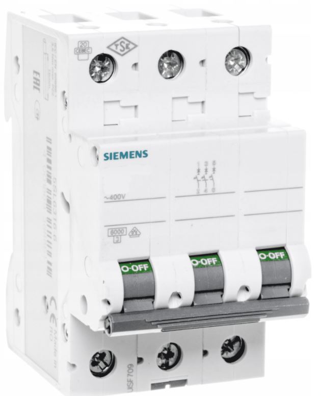 Disjoncteur – SIEMENS – de surintensité – B25 – 3 phase