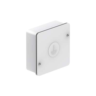 Mise à la terre – boîte extérieure pour la protection contre la foudre ANKOM 15×15 – blanche