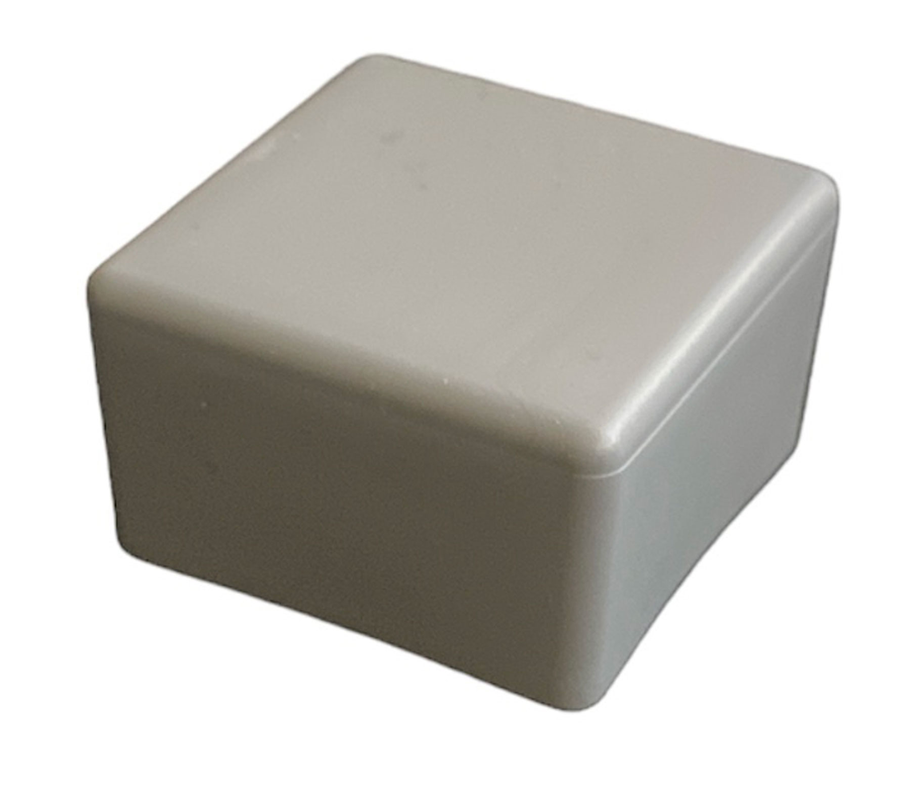 Structures – bouchon pour rail de montage – gris (biseauté)