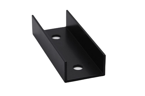 Structures – connecteur pour rails – noir – 120x40x25