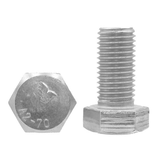 Structures – vis à tête hexagonale – DIN 933 – M10x20 mm – A2 (100 pce.)