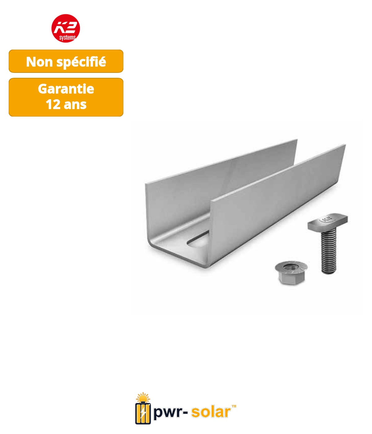 K2 Jeu de connecteurs de rail SolidRail Ultra Light et Light