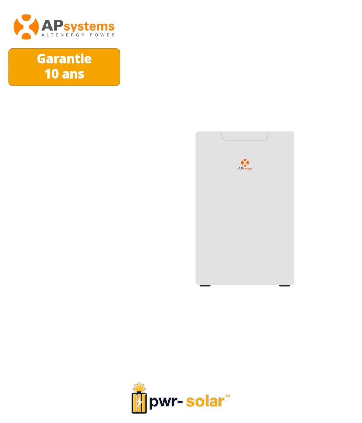 APSYSTEMS - Batterie LiFePO4 - 10.24kWh - 51,2V
