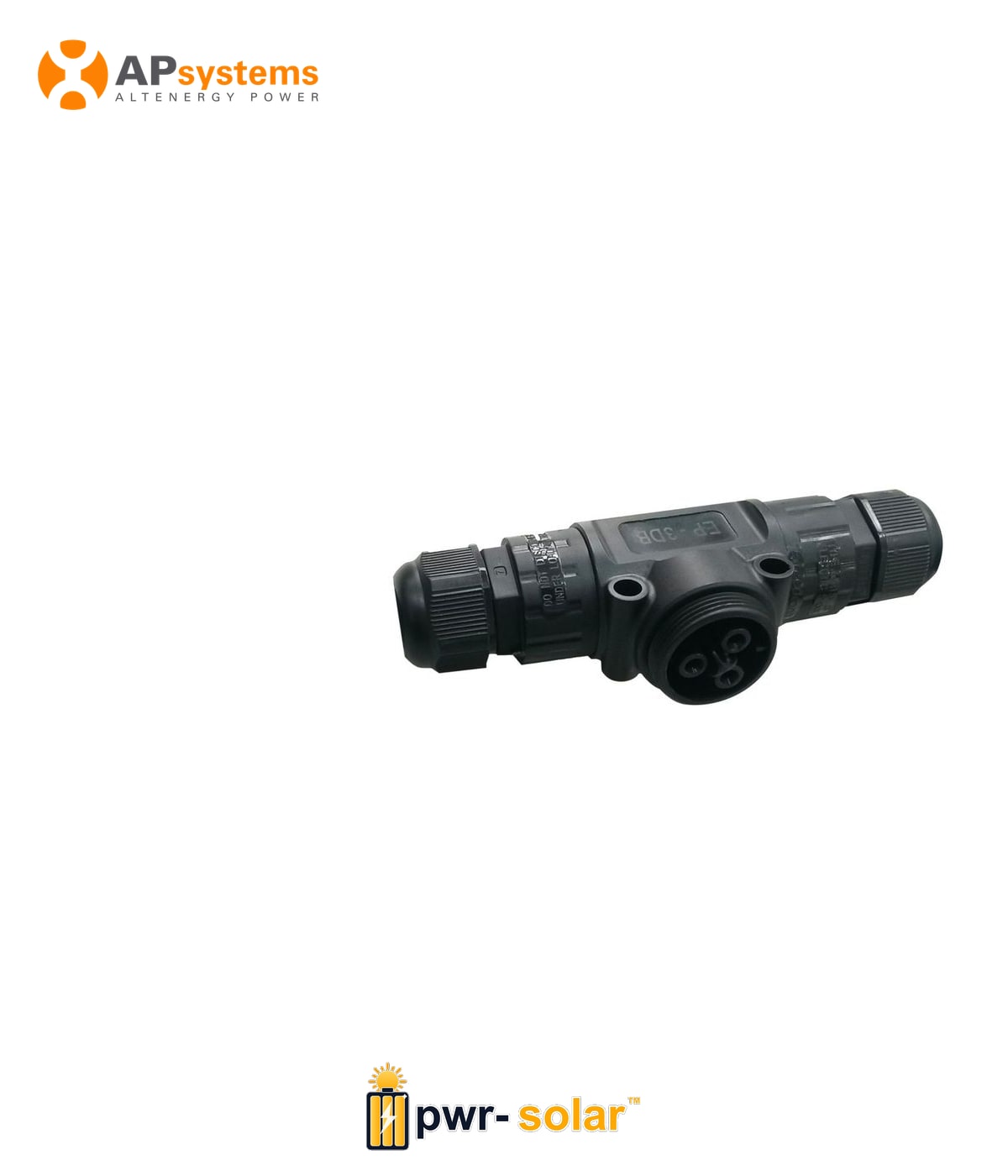 APSYSTEMS - Connecteur AC en T pour connecter 1 micro-onduleur EZ1 additionnel - (3 fils, 17,5A)