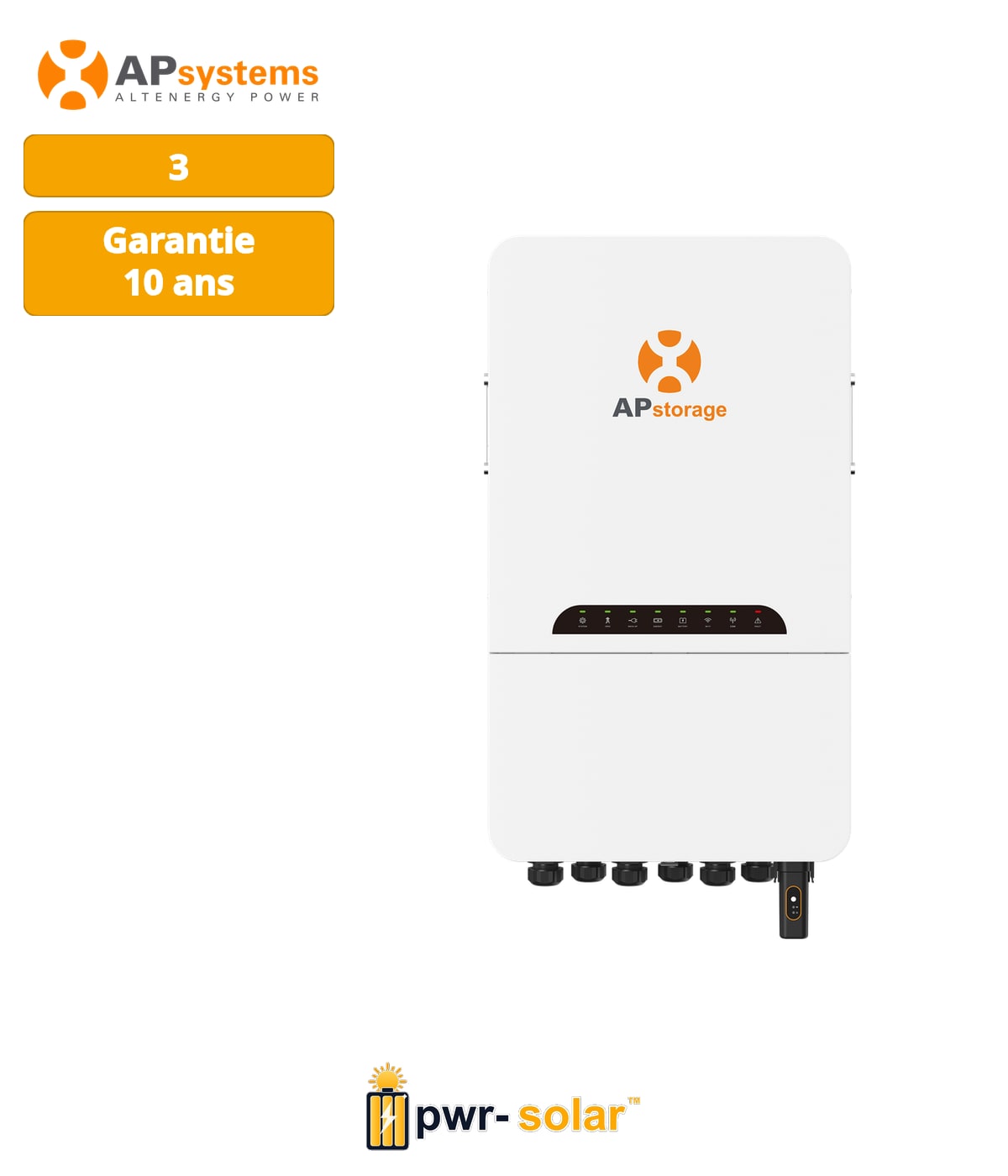 APSYSTEMS - ELT-12K - Série ELT PCS Onduleur de batterie basse tension triphasé pour le stockage résidentiel