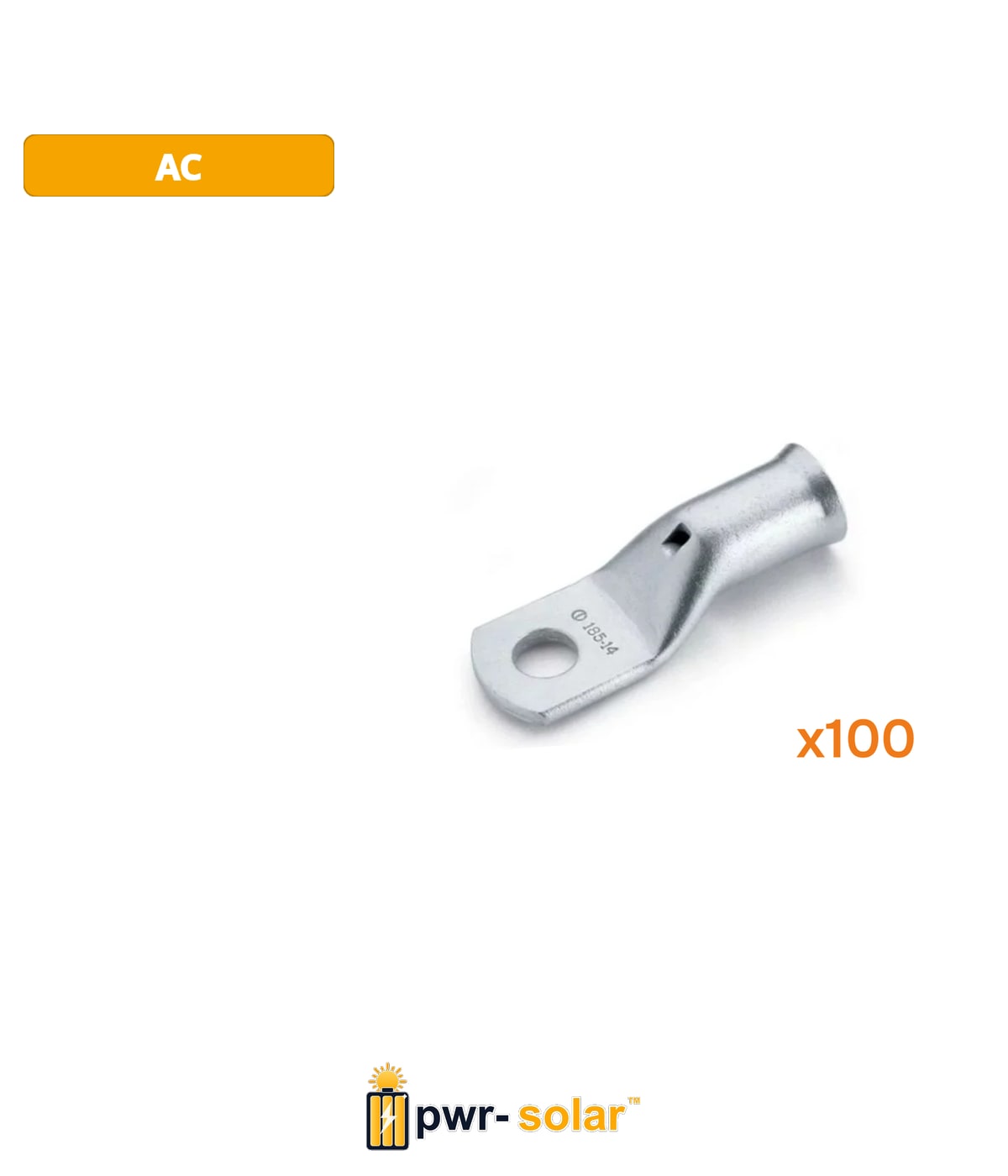 COSSE TUBULAIRE - CUIVRE NFC 20-130 - SECTION - 16mm² - diam. 10mm (100 pcs)