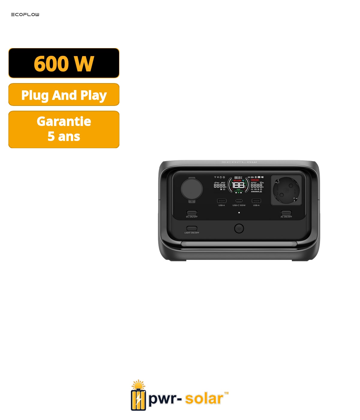 EcoFlow River 3 Plus Station électrique portable