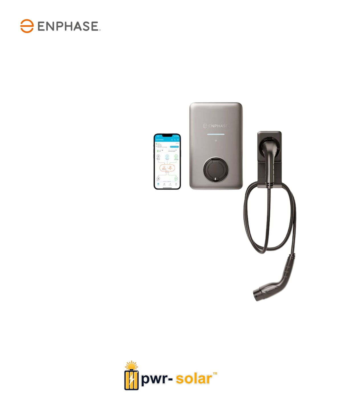ENPHASE - Borne de recharge IQ EV Charger 2 (triphasé/monophasé avec prise).