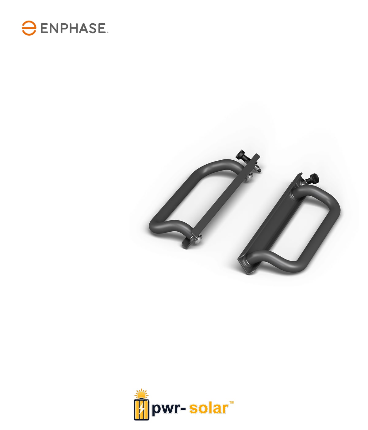ENPHASE - Jeu de poignées de levage IQ Battery 5P. Comprend une poignée de levage côté gauche et une poignée de levage côté droit. Les poignées sont réutilisables.