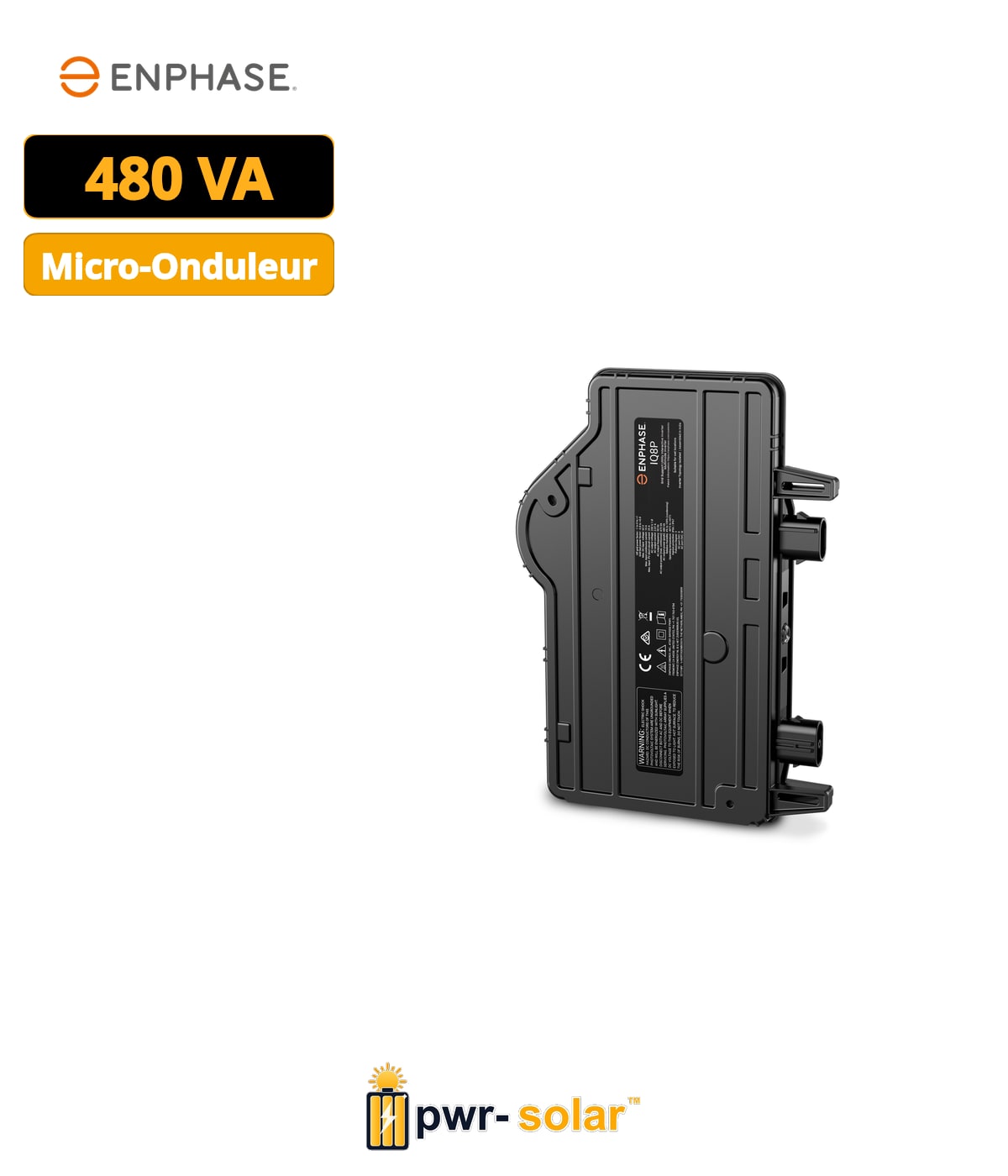 ENPHASE - Micro-onduleur IQ8P - 480VA - 7 x IQ8P par Q-RELAY monophasés - 21 x IQ8P par Q-RELAY triphasés