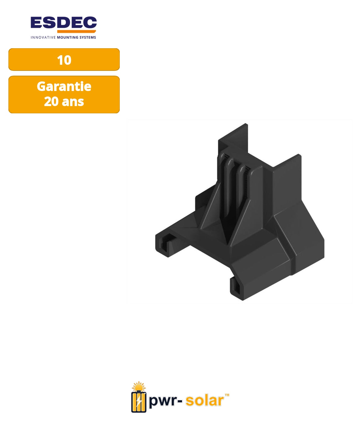 Enstall ClickFit EVO - Embout de fin support (Noir)