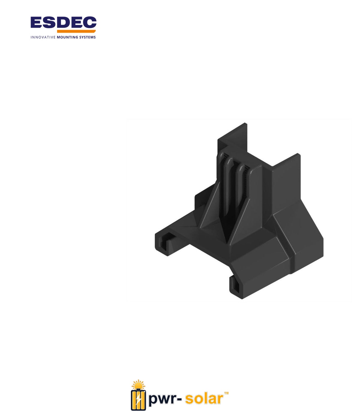 ESDEC – ClickFit EVO – Embout de fixation terminal noir ( FIBRO )