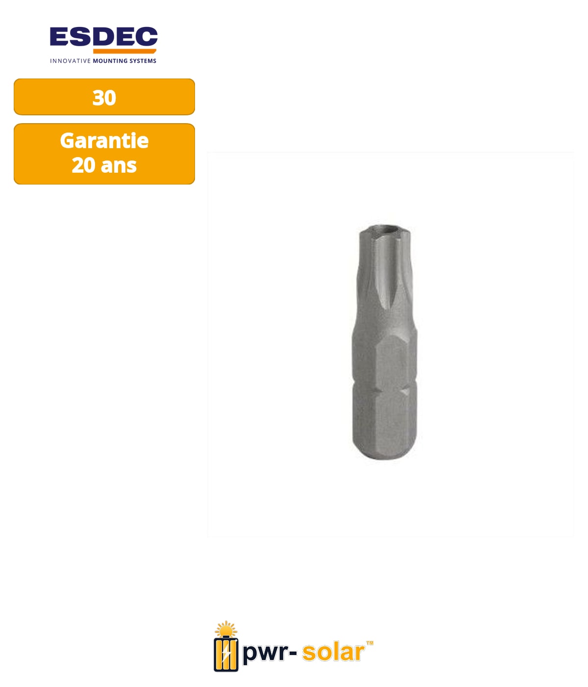 Enstall ClickFit EVO - Embout de vissage torx 30