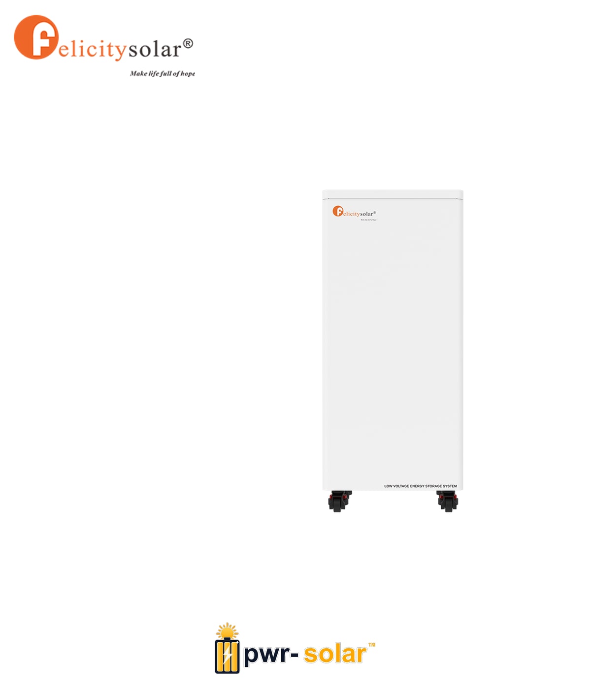 Felicitysolar 15kWh Stockage | FLA48300 (LUX-Y-48300LG01) | LiFePO4 Lithium Batterie solaire 51.2V 300Ah | avec gel extincteur | promotion livraison offerte