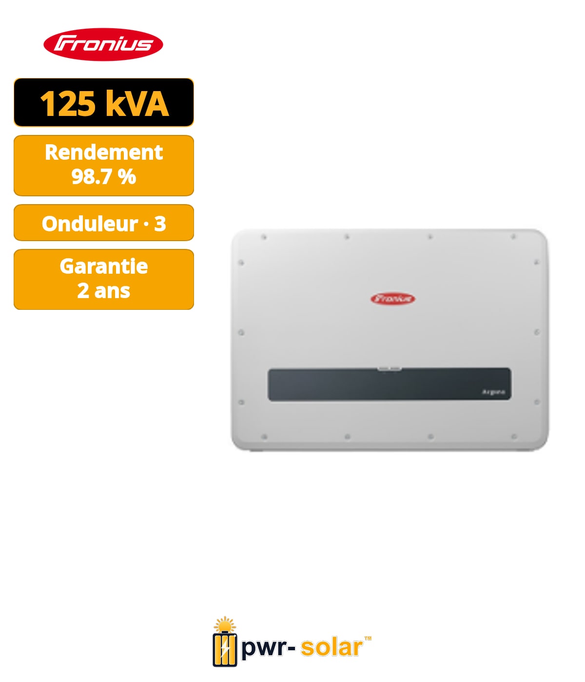 FRONIUS - Onduleur Argeno 125 (sans AFCI) - 10 MPPT