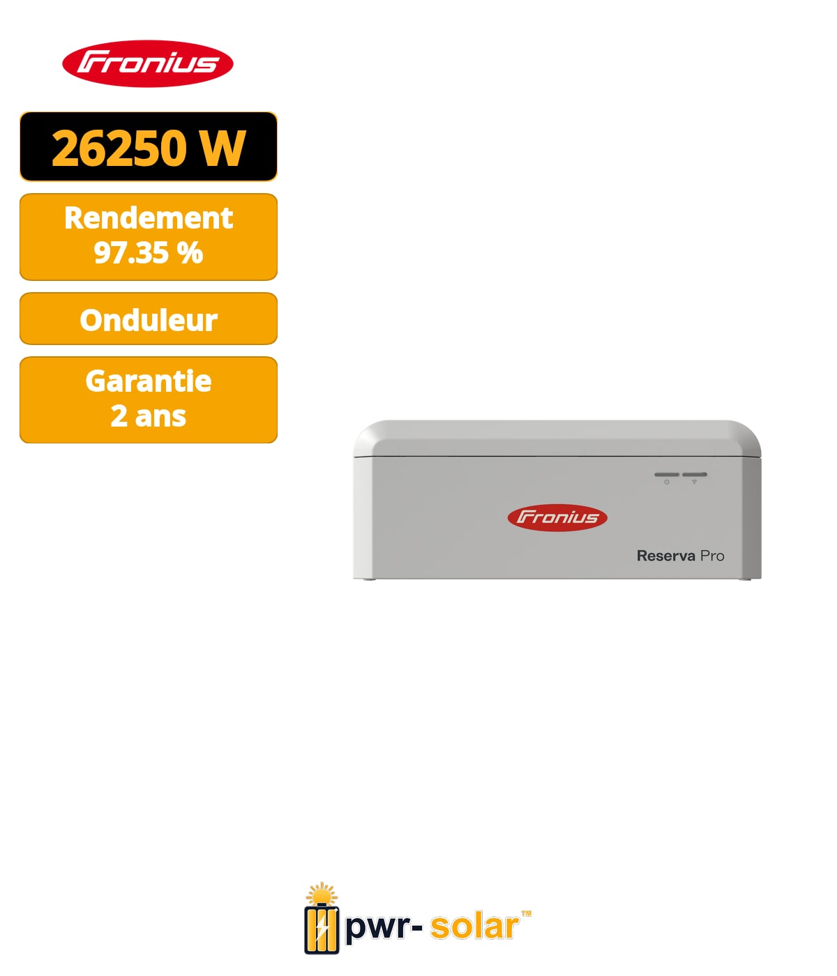 FRONIUS - Onduleur HYBRIDE VERTO 17.5 Plus SPD 1+2 - 3MPPT