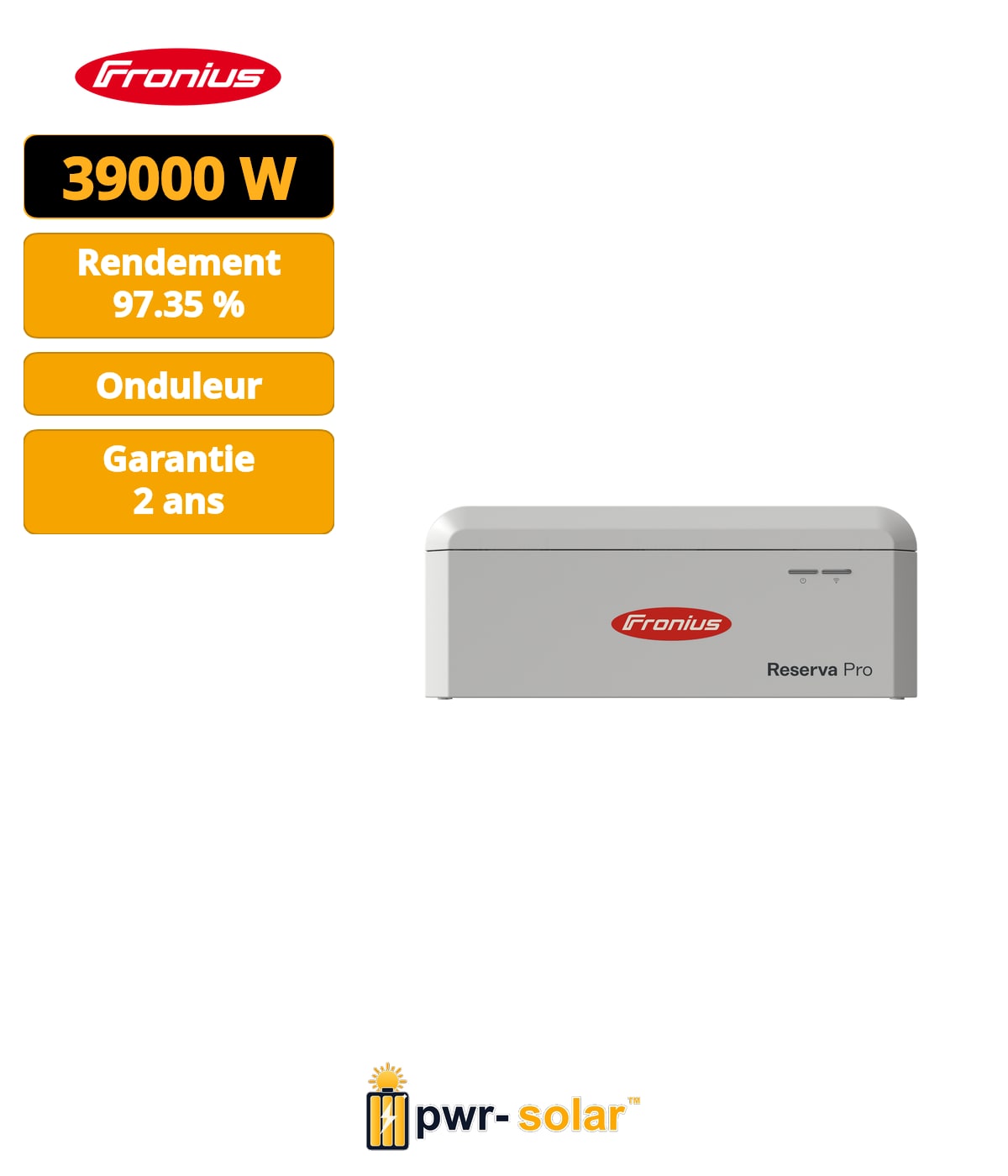 FRONIUS - Onduleur HYBRIDE VERTO 33.3 Plus SPD 1+2 - 3MPPT
