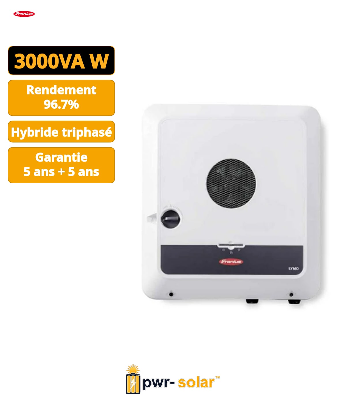 FRONIUS - Onduleur Symo GEN24 3.0 SC avec AFCI