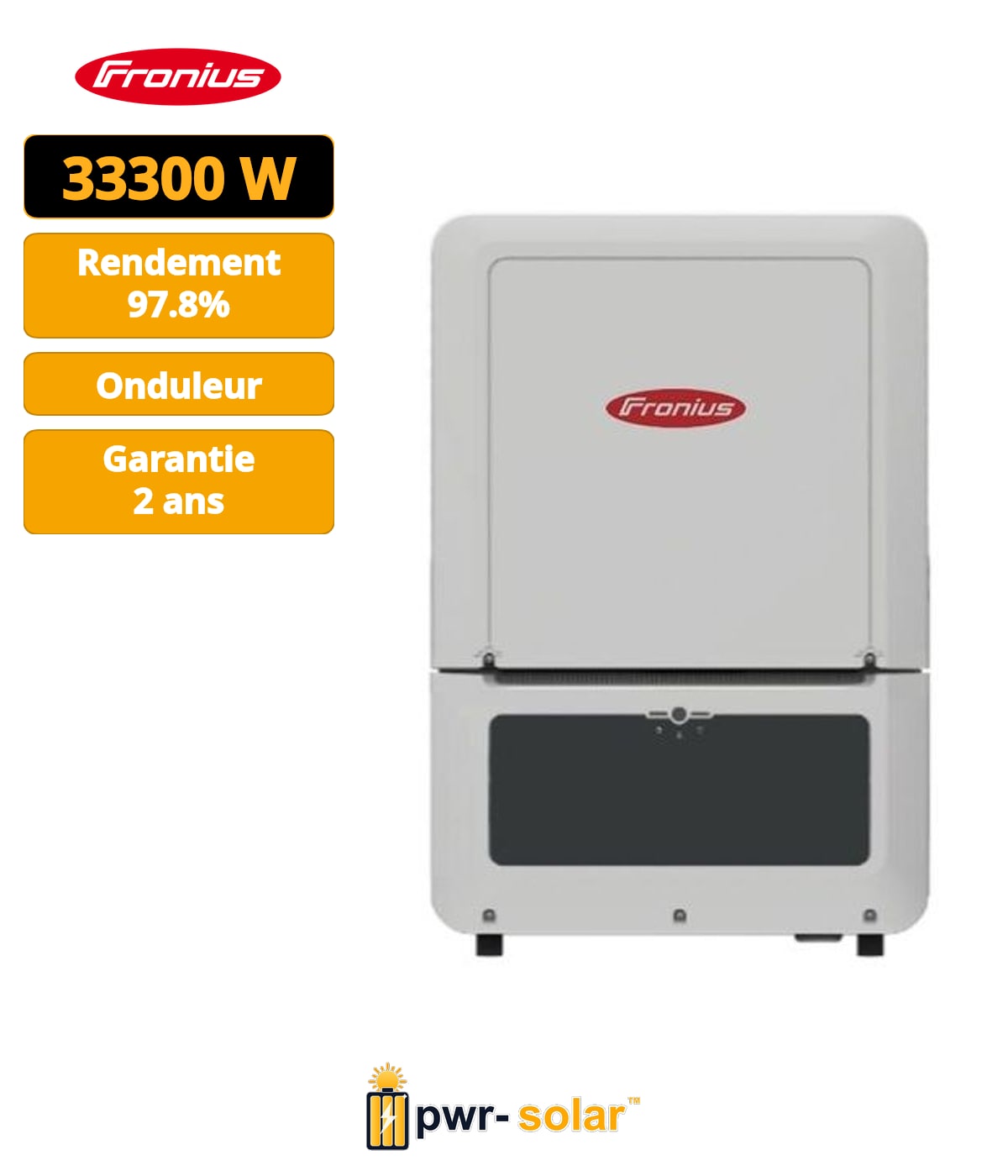 FRONIUS - Onduleur VERTO 33.3 - SPD 1+2 - 4MPPT