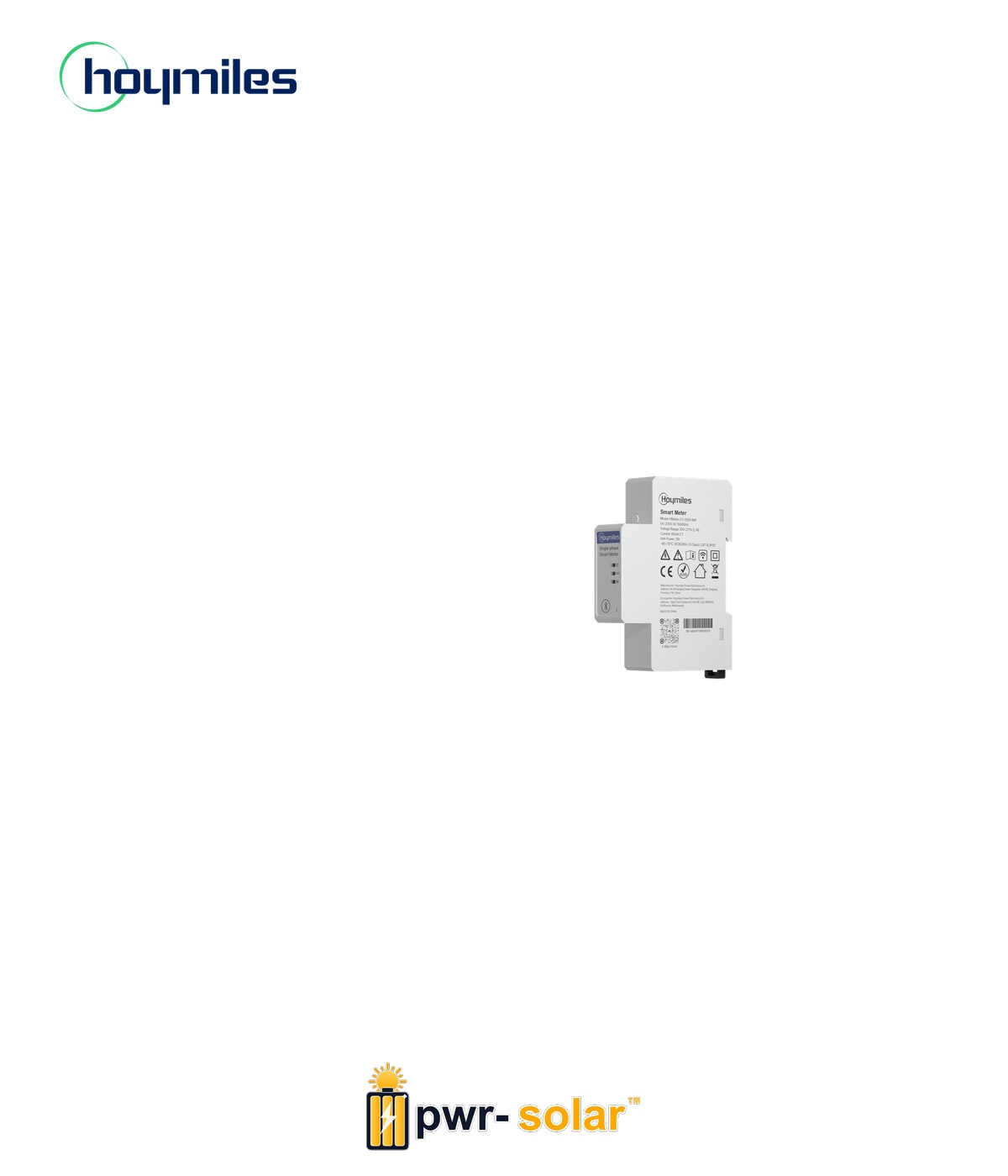 HOYMILES - Compteur monophasé - HMeter‑CT‑S120‑RW pour la HiBattery 1.92 kWh - HB1920-AC-SV