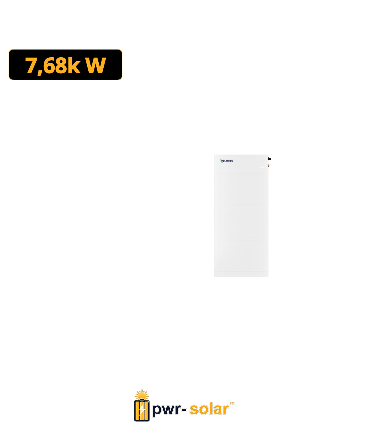 HOYMILES - LB-15S-G2 - ensemble batterie 15.36kWh + BMS + SUPPORT DE MONTAGE AU SOL