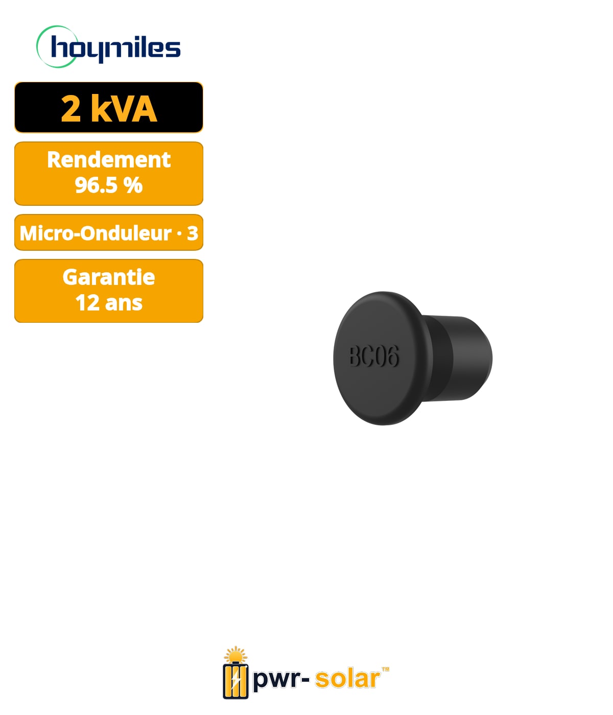Hoymiles Micro-onduleur HMT-2000-4T triphasé 2000VA