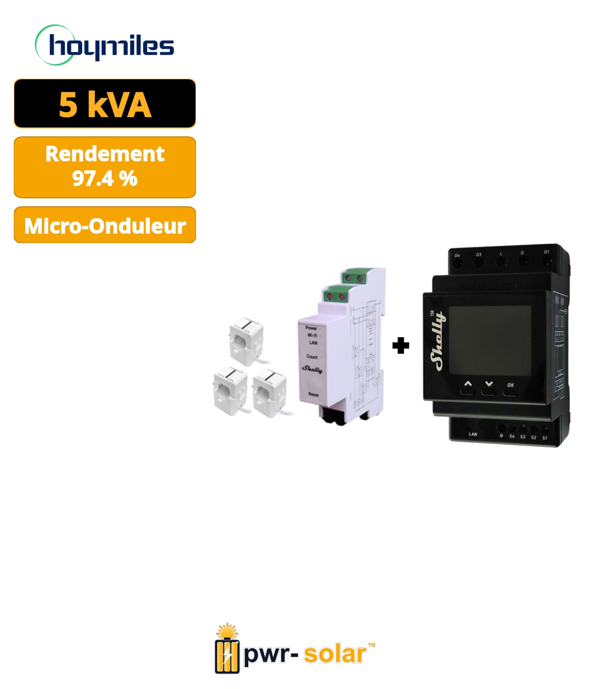 HOYMILES - Micro-onduleur avec-5000-8T triphasé (5000VA)