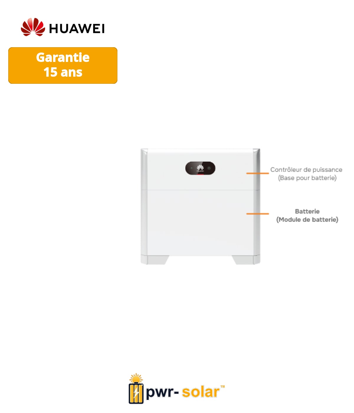 HUAWEI - Batterie 5KW - LUNA2000 Smart string ESS - uniquement compatible avec les LUNA2000-10KW-C1