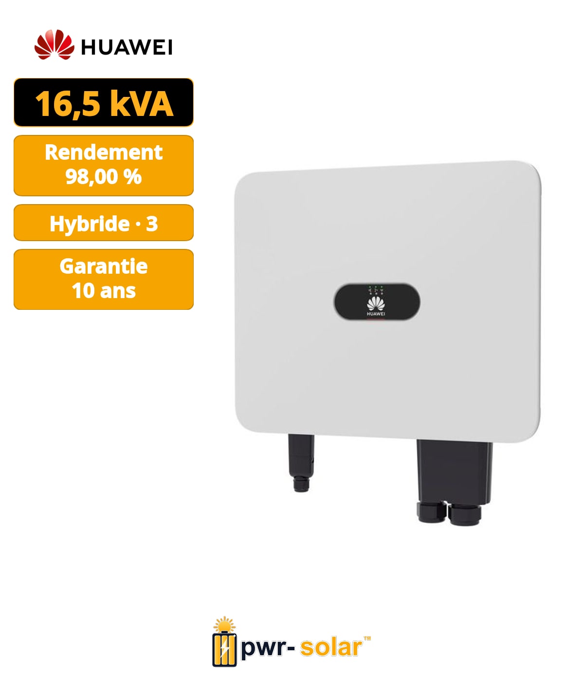 HUAWEI - Onduleur SUN2000-15K-MB0 - Onduleur triphasé 15kw 2MPPT Hybride