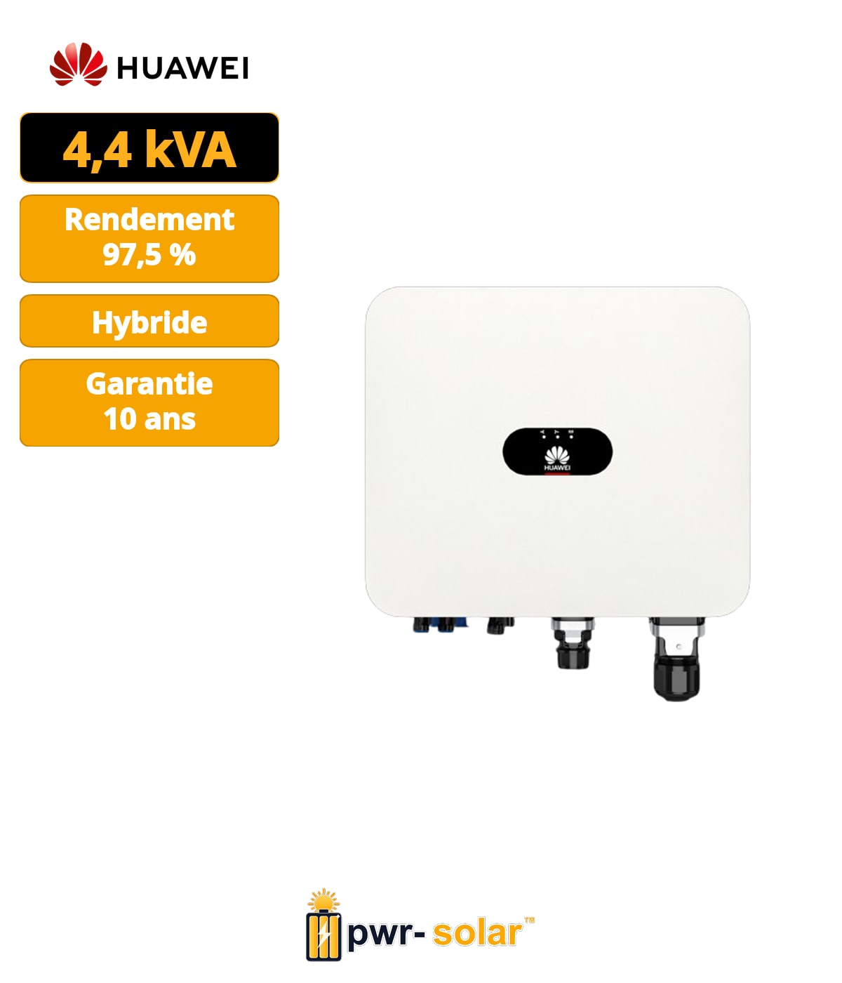 HUAWEI - Onduleur SUN2000-4KTL-L1 - Onduleur monophasé 4kw 2MPPT + antenne intégrée