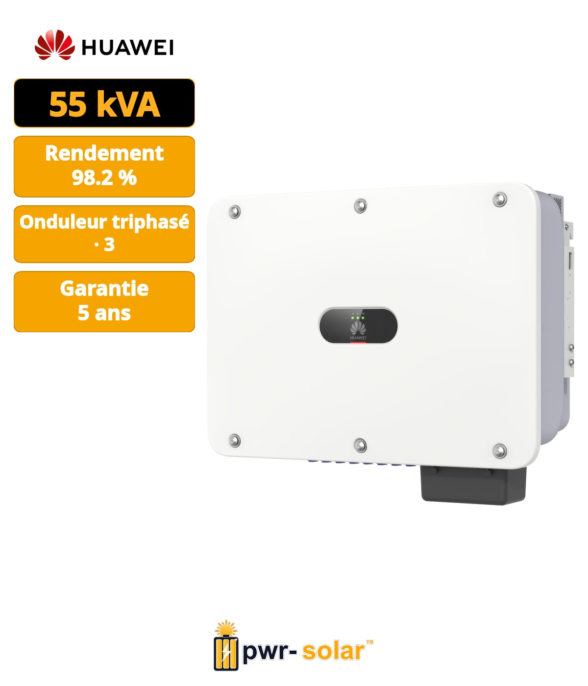 HUAWEI - Onduleur SUN2000-50K-MC0 - Onduleur triphasé 50kw 4MPPT