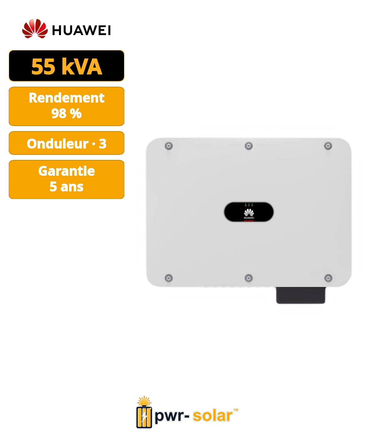 HUAWEI - Onduleur SUN2000-50KTL-M3 - Onduleur triphasé 50kw 4MPPT