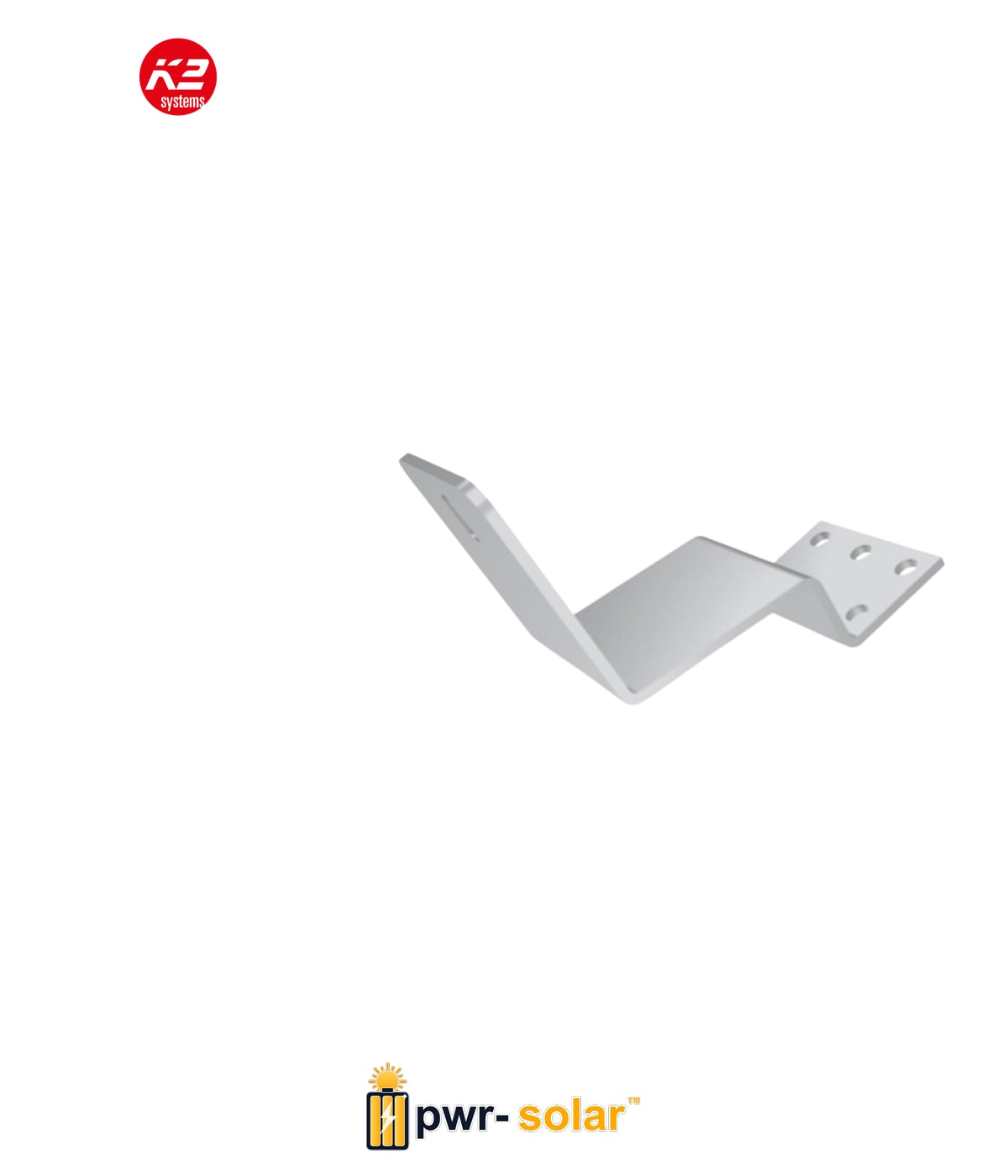 K2 Systems K2 - Crochet Fixation SingleHook FlatTile