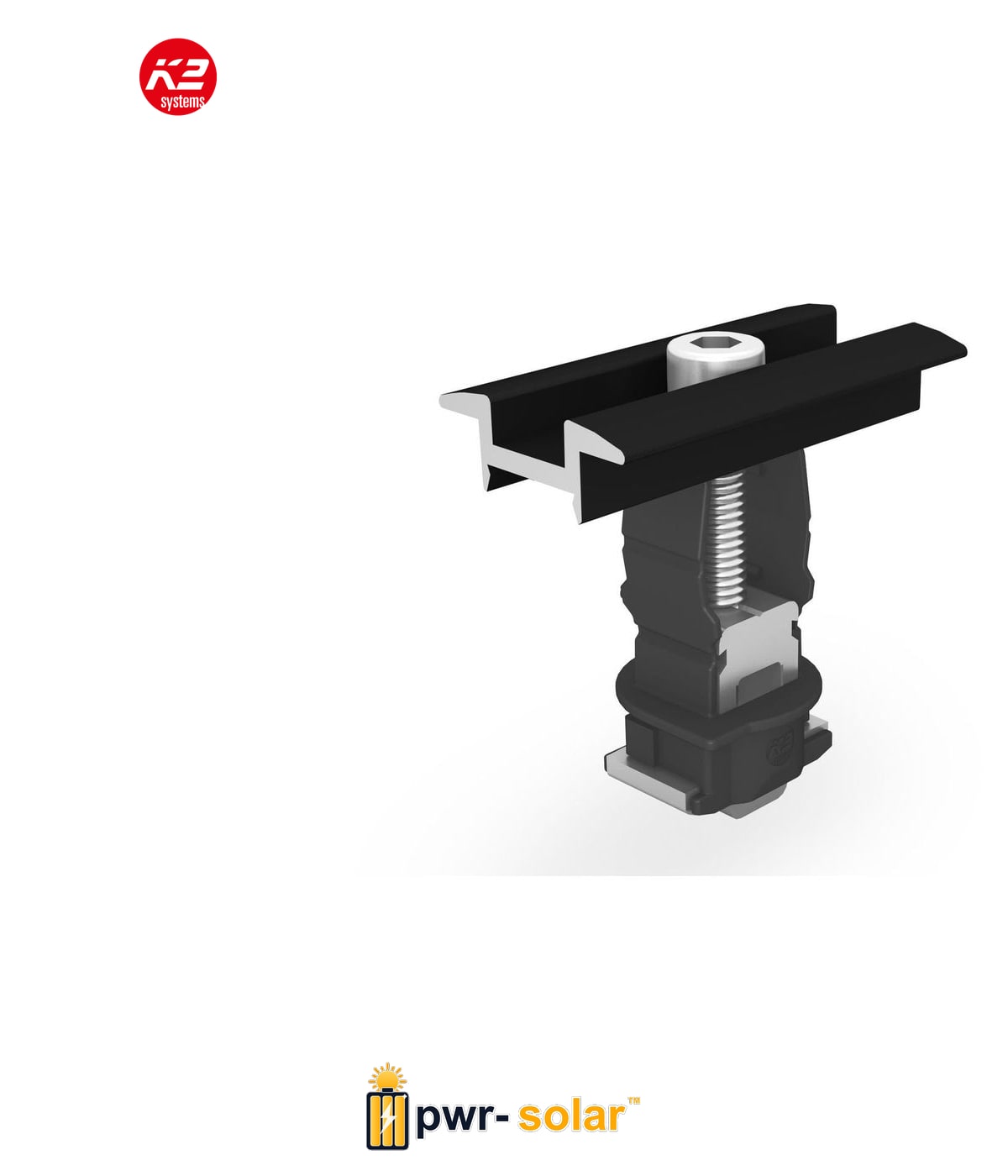K2 - Etrier Intermédiaire Noir Universel Clamp MC Black - 25-40 - Hauteur de cadre entre 25 et 40mm