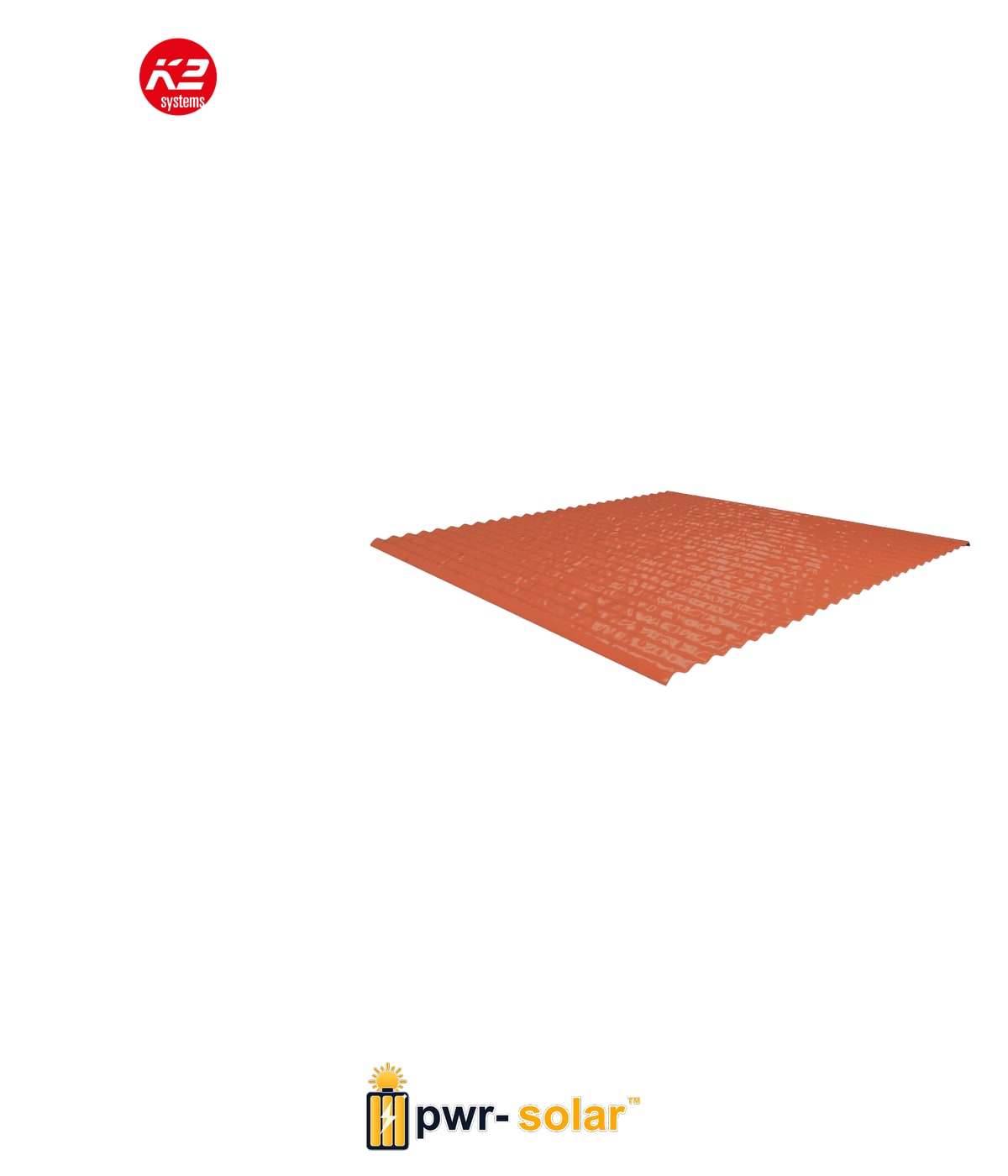 K2 Systems K2 - SingleHook FlatTile sheet metal - ROUGE