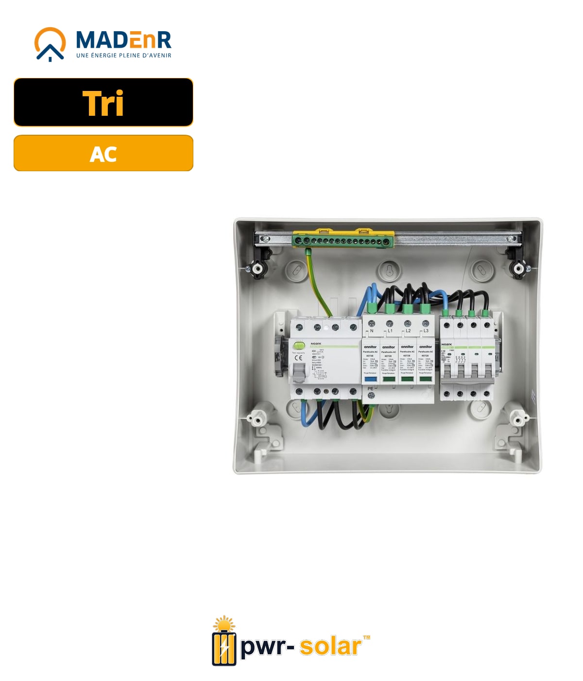 MADEnR - Coffret PV AC 15/17kW triphasé – 300mA – C32