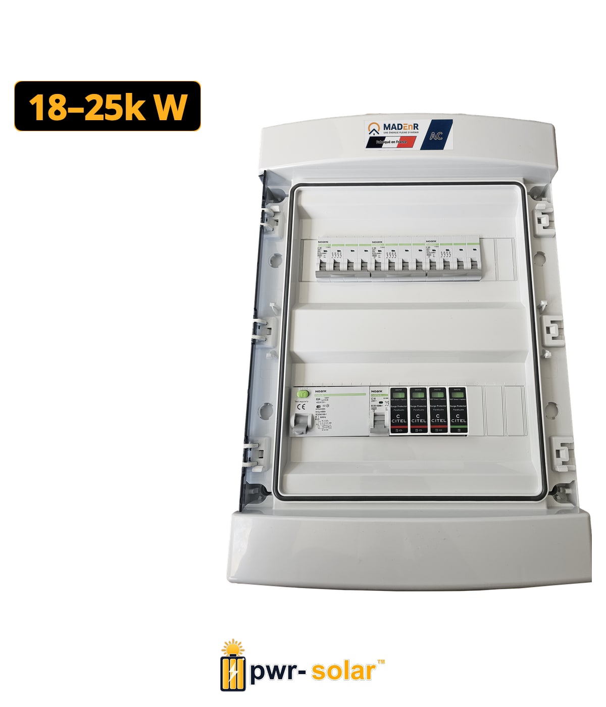 MADEnR - Coffret PV AC 18/25kW triphasé 3 lignes – Micro onduleur