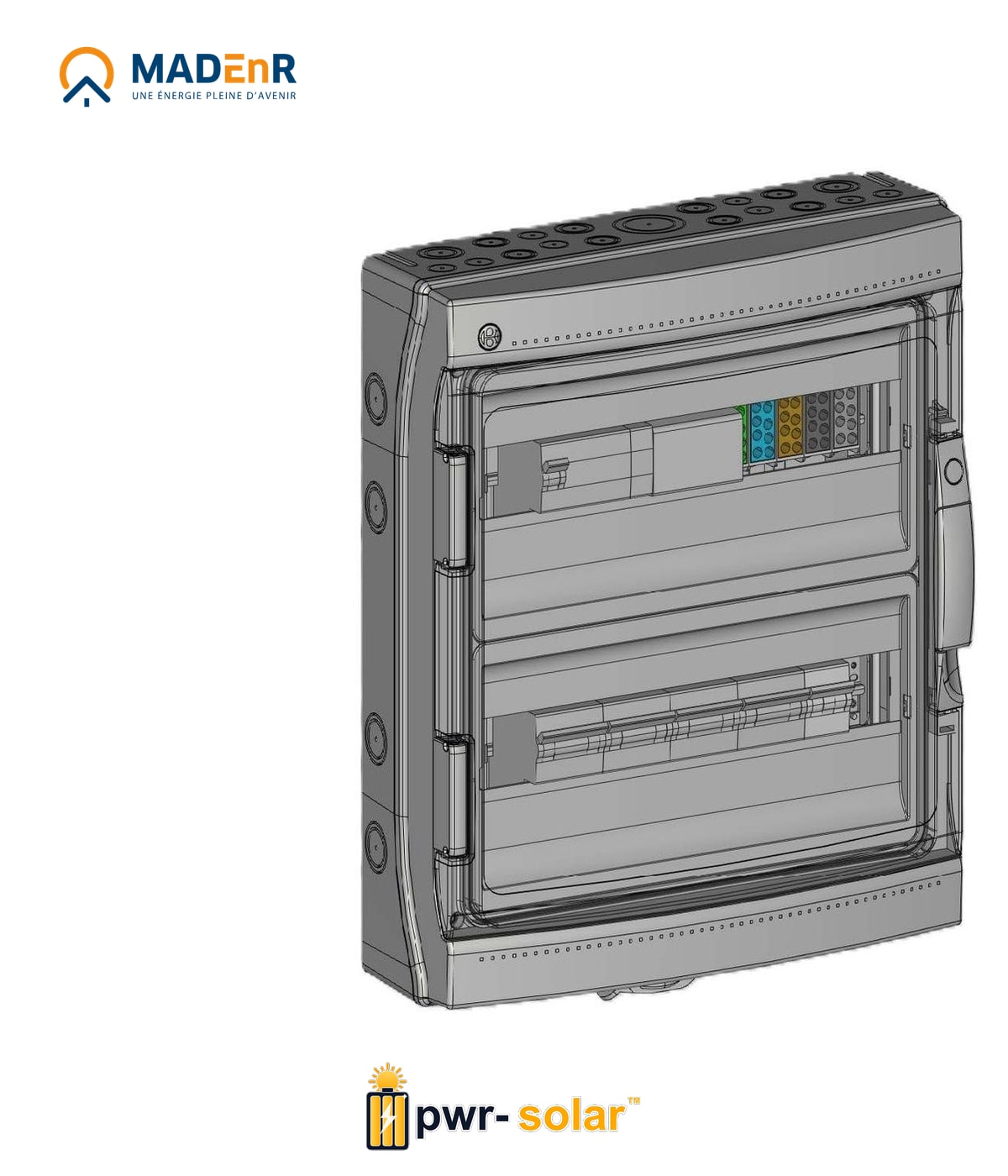 MADEnR - Coffret PV AC 25/36kW triphasé 4 lignes – Micro onduleur