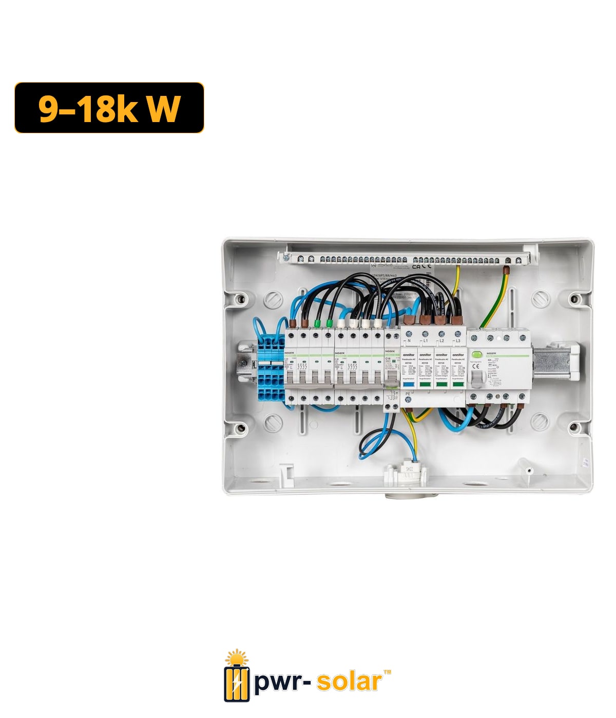 MADEnR - Coffret PV AC 9/18kW triphasé 2 lignes – Micro onduleur
