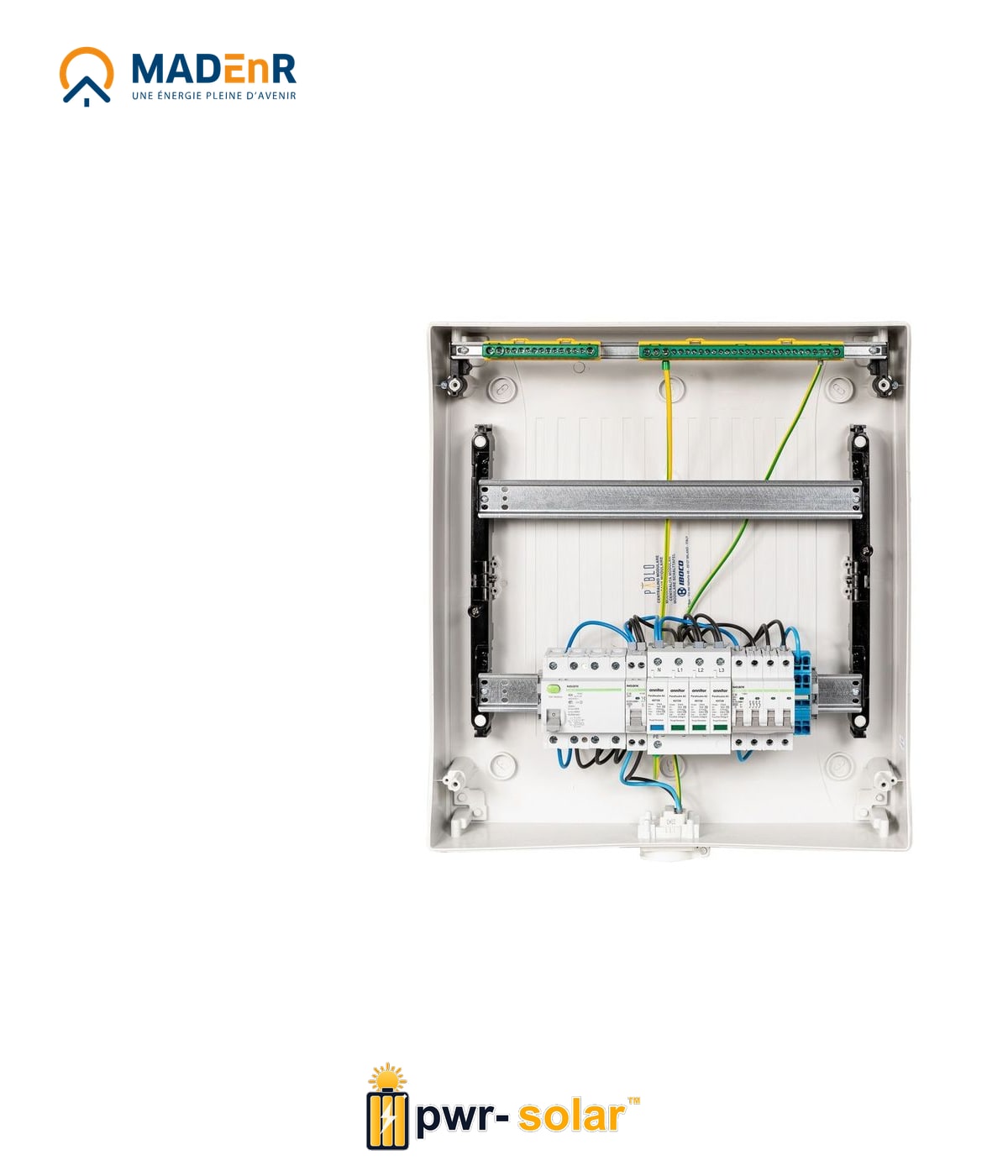 MADEnR - Coffret PV AC 9kW triphasé 1 ligne – Micro onduleur + PLACE PASSERELLE