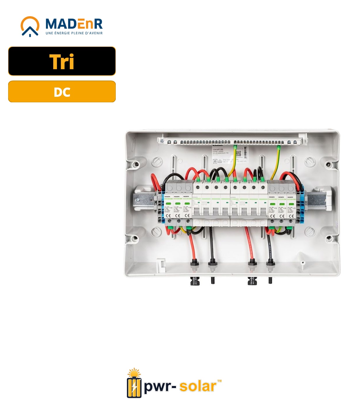 MADEnR - Coffret PV DC 1000V – 2 String – 2MPPT – Parafoudre DC