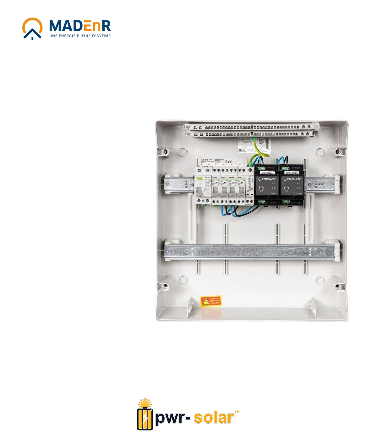 MADEnR - ENPHASE Coffret PV AC 6kW monophasé – 2 Qrelay monophasé + PLACE PASSERELLE