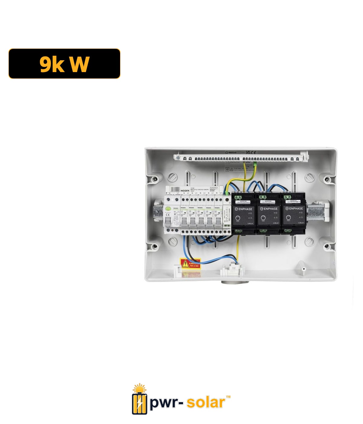 MADEnR - ENPHASE Coffret PV AC 9kW monophasé – 3 Qrelay monophasé
